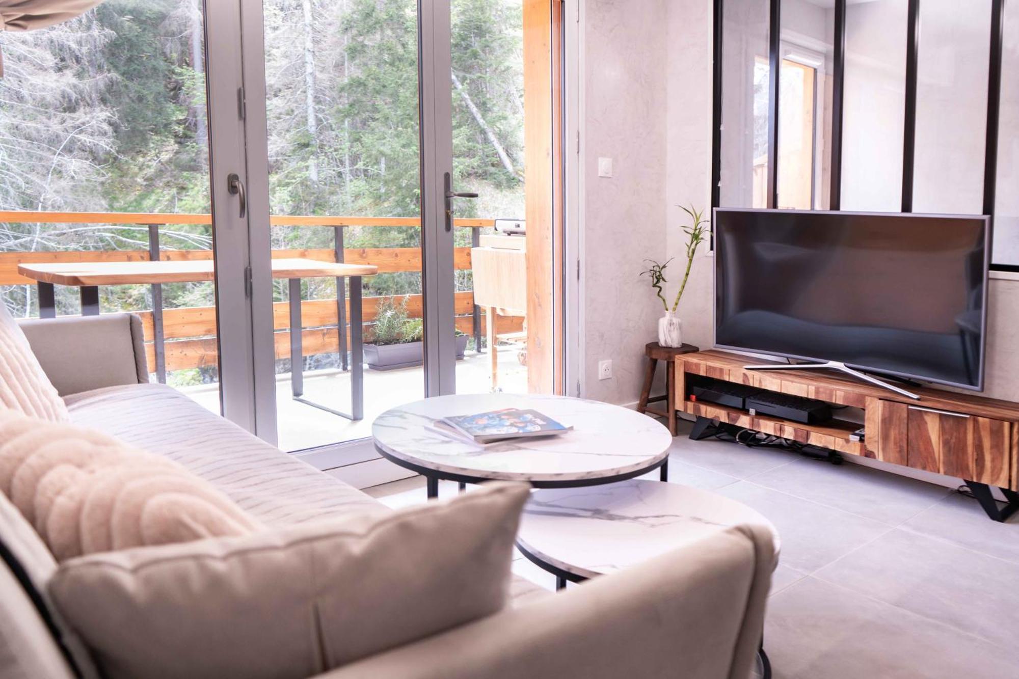 Studio Cabine Au Loup Blanc Avec Vue Mont Blanc Saint-Gervais-les-Bains Exterior foto